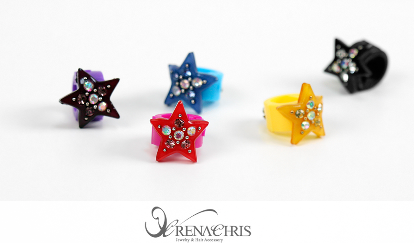 RENACHRIS Mini Cubic star hairpin