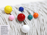 Color tint ball earring