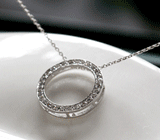 Circle madonna necklace