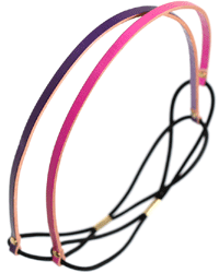 Color leather hairband