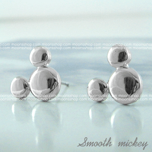 Smooth mickey earring-20% SALE 