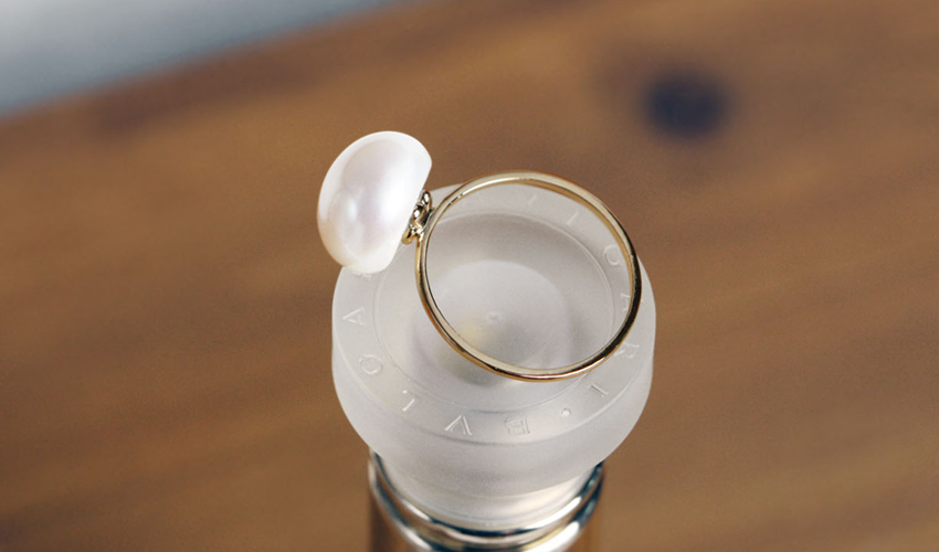 Fresh water pearl ring