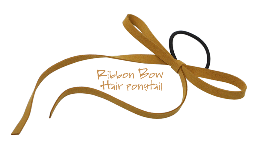 Ribbon Bow Hair Ponytail