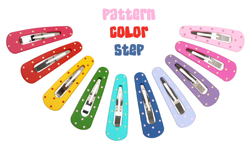 Pattern Color Step hairpin