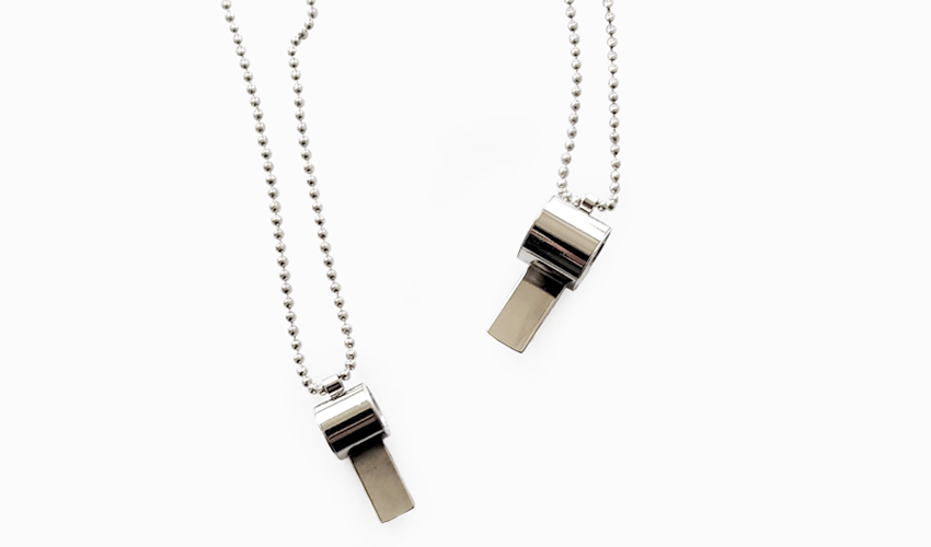 미니 호루라기 목걸이 Mini Whistle necklace