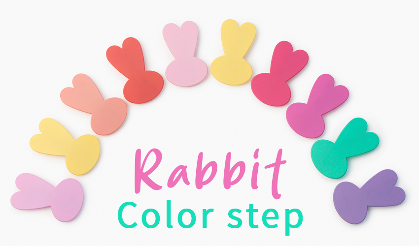 래빗 컬러스텝 헤어핀 Rabbit color step hairpin