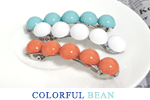 Colorful bean hairpin