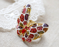 Indian butterfly ring [Free size]