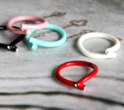 Distort tie ring [5 Color]