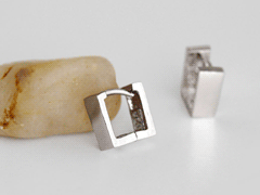 For you square ring earring