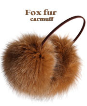 Fox fur earmuff