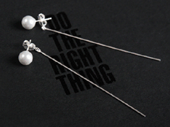 Shiho Stick Pearl earring [핵진주]