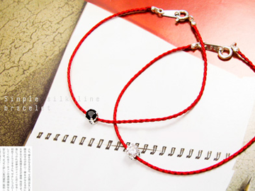 심플 실크 라인 팔찌 Simple silk line bracelet