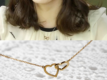 Shining heart necklace