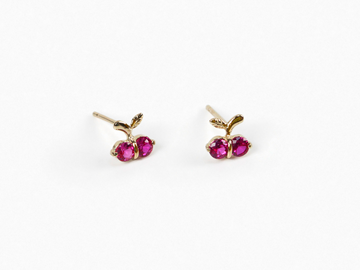 10K Mini cherry earring