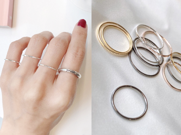 SILVER Straight ring