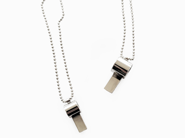 미니 호루라기 목걸이 Mini Whistle necklace