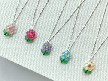컬러풀 블룸 목걸이 Colorful Bloom necklace