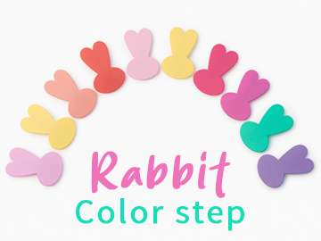 래빗 컬러스텝 헤어핀 Rabbit color step hairpin