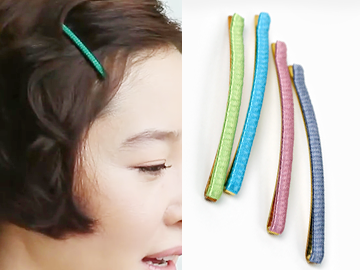 Tinsel stick hairpin
