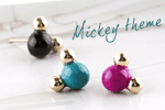 Mickey theme earring-30% SALE 