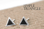 Simple triangle earring