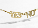 YES NO necklace