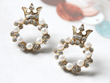 Crown donut earring