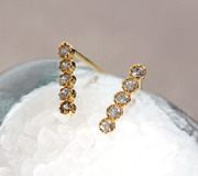 Cubic upright earring
