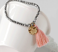 Tassel beads bracelet