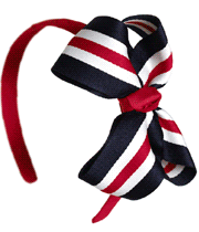 Stripe ribbon hairband