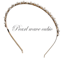 Pearl wave cubic hairband