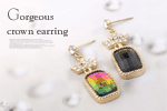 Gorgeous crown earring-30% SALE 